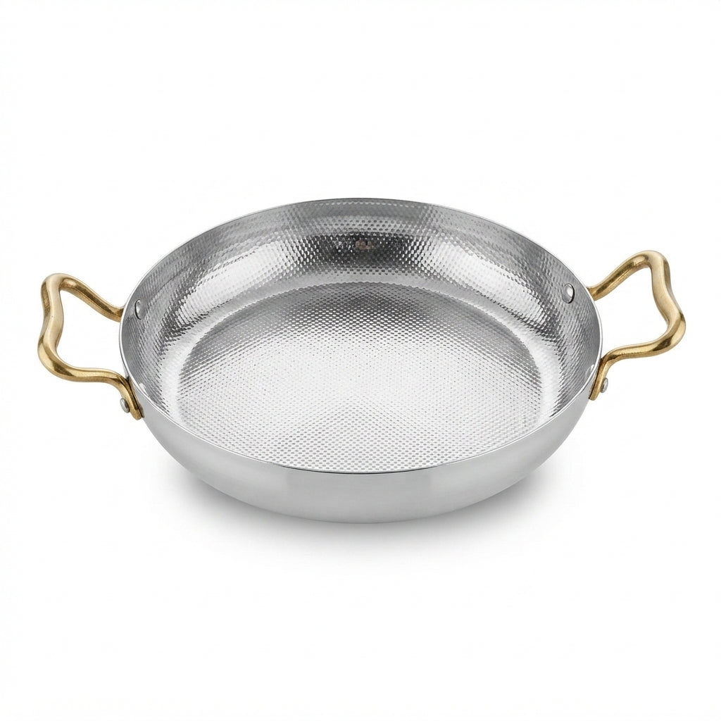 Frigideira Martelada 24cm com Pegas Douradas - Cozinhe e Sirva com Sofisticação - (AYD241-41)