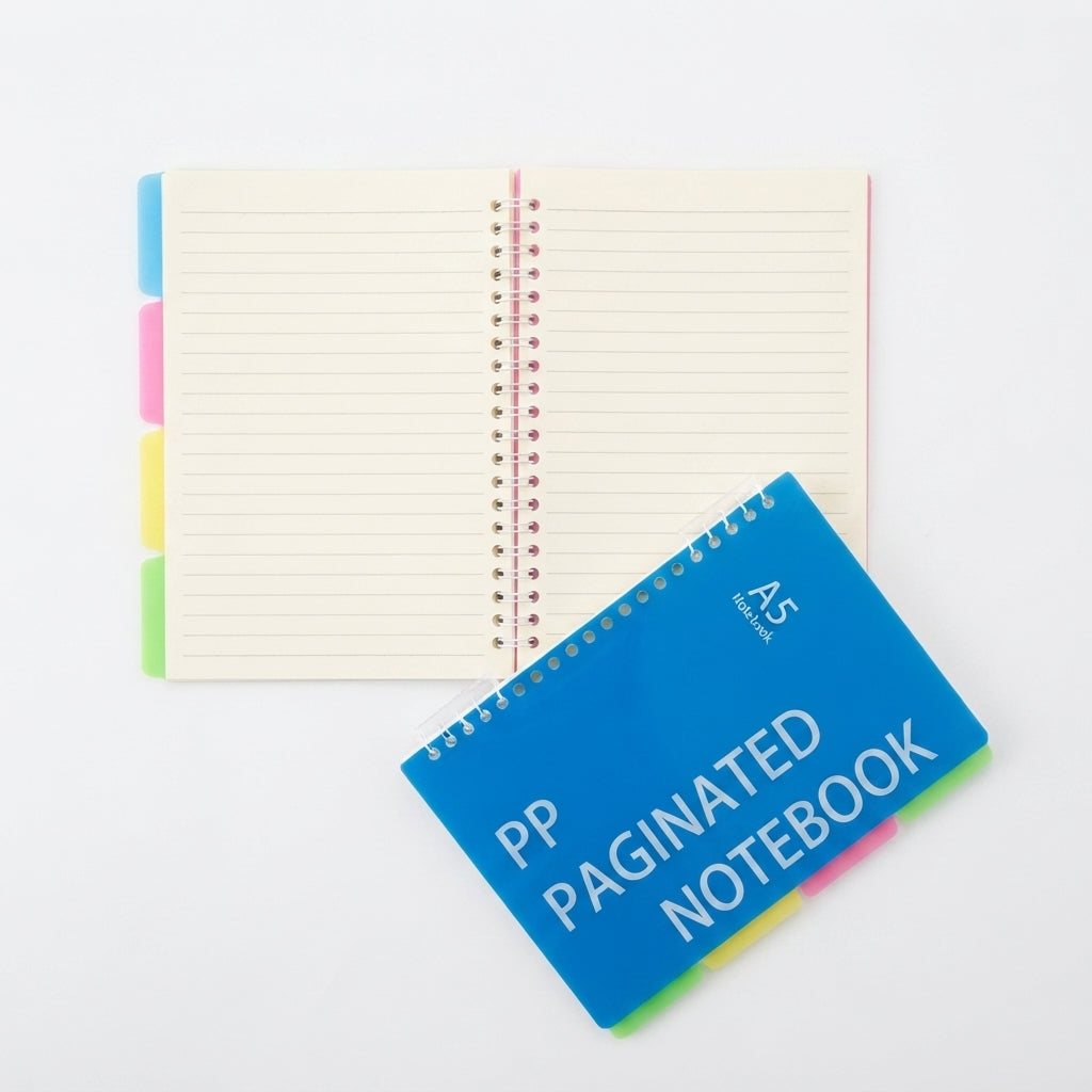 Atenção! Caderno Argolado A4 Pautado com Elásticos e Divisórias - (AYC152-8)