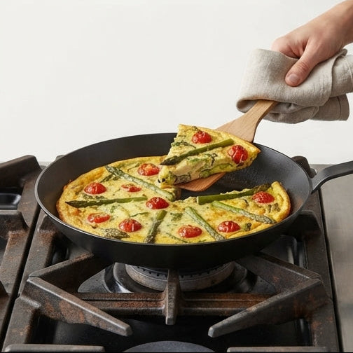 Frigideira de Ferro Forjado 24 cm: Durabilidade e Tradição para Toda a Vida - (AYD241-15)