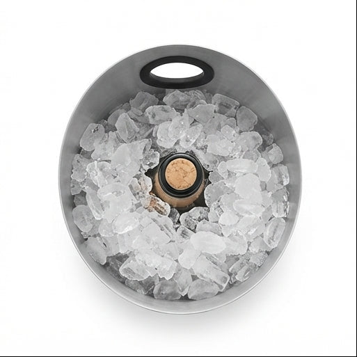 Cooler para Garrafas em Aço Inoxidável com Corte Moderno: O Charme que as Suas Bebidas Merecem - (AYD233-130)