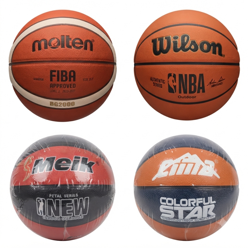 Bolas de Basquetibol Molten, Wilson, Meik, Colorful Star