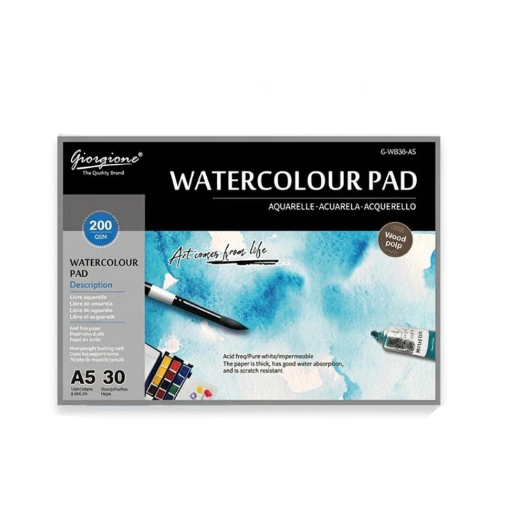 A5 Watercolor Paper Pad 10 Sheets