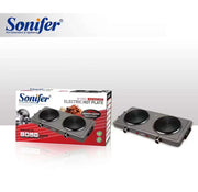 Placa Elétrica Portátil de Ferro Fundido com Dois Bicos 2000W Sonifer SF-3052