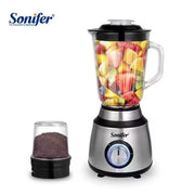 Liquidificador Elétrico Potente Sonifer SF-8097 com Moedor | Jarro de Vidro de 1,5L, 6 Lâminas (cod: SF-8097)