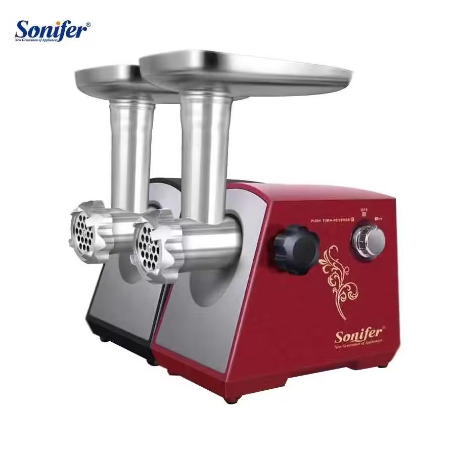 Picadora de Carne Elétrica Sonifer SF-5002 1200W com Motor de Cobre e 3 Discos de Metal