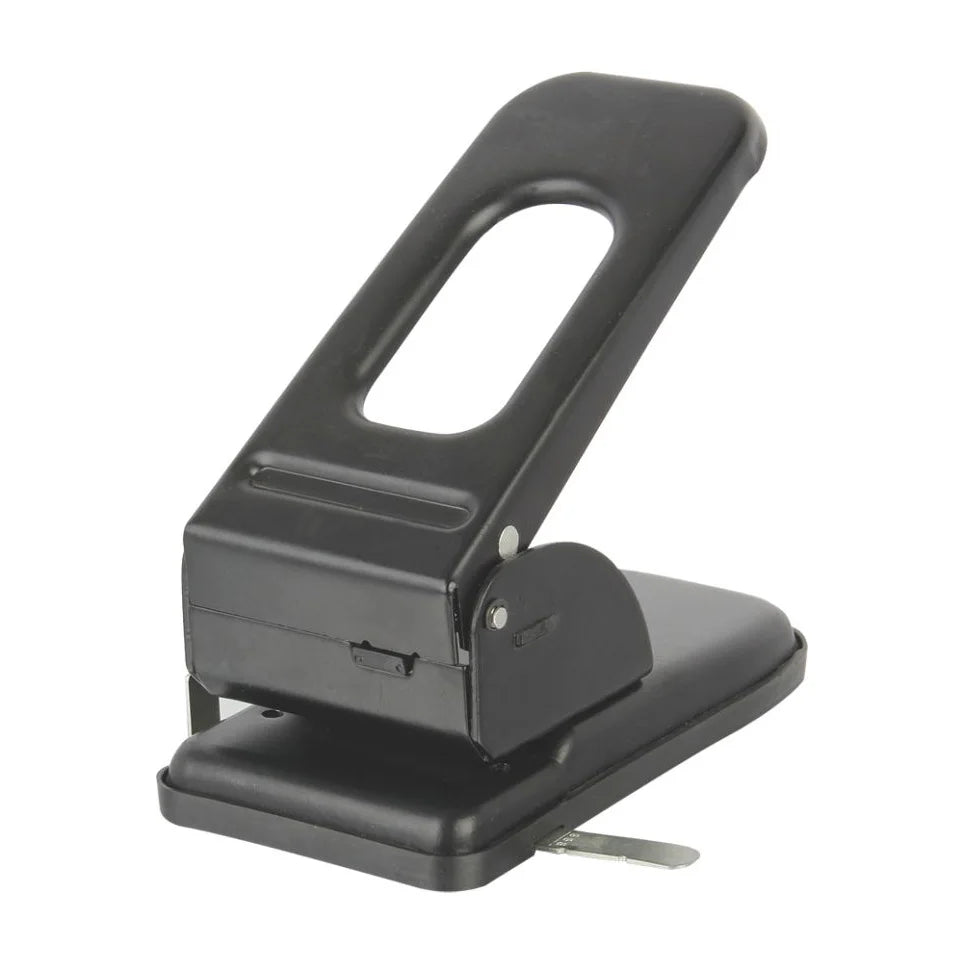 Heavy Duty 2-Hole Paper Punch 60-Sheet Capacity Metal Office Tool