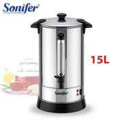 Sonifer SF-2074 Dispensador de Água Quente Elétrico de Aço Inoxidável 15L