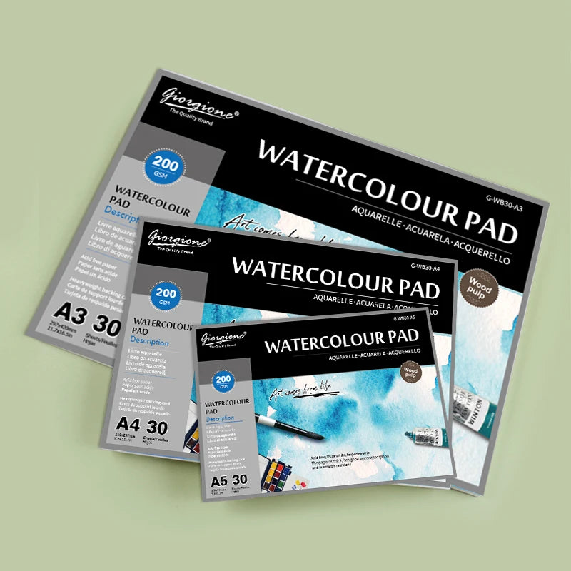 A5 Watercolor Paper Pad 10 Sheets