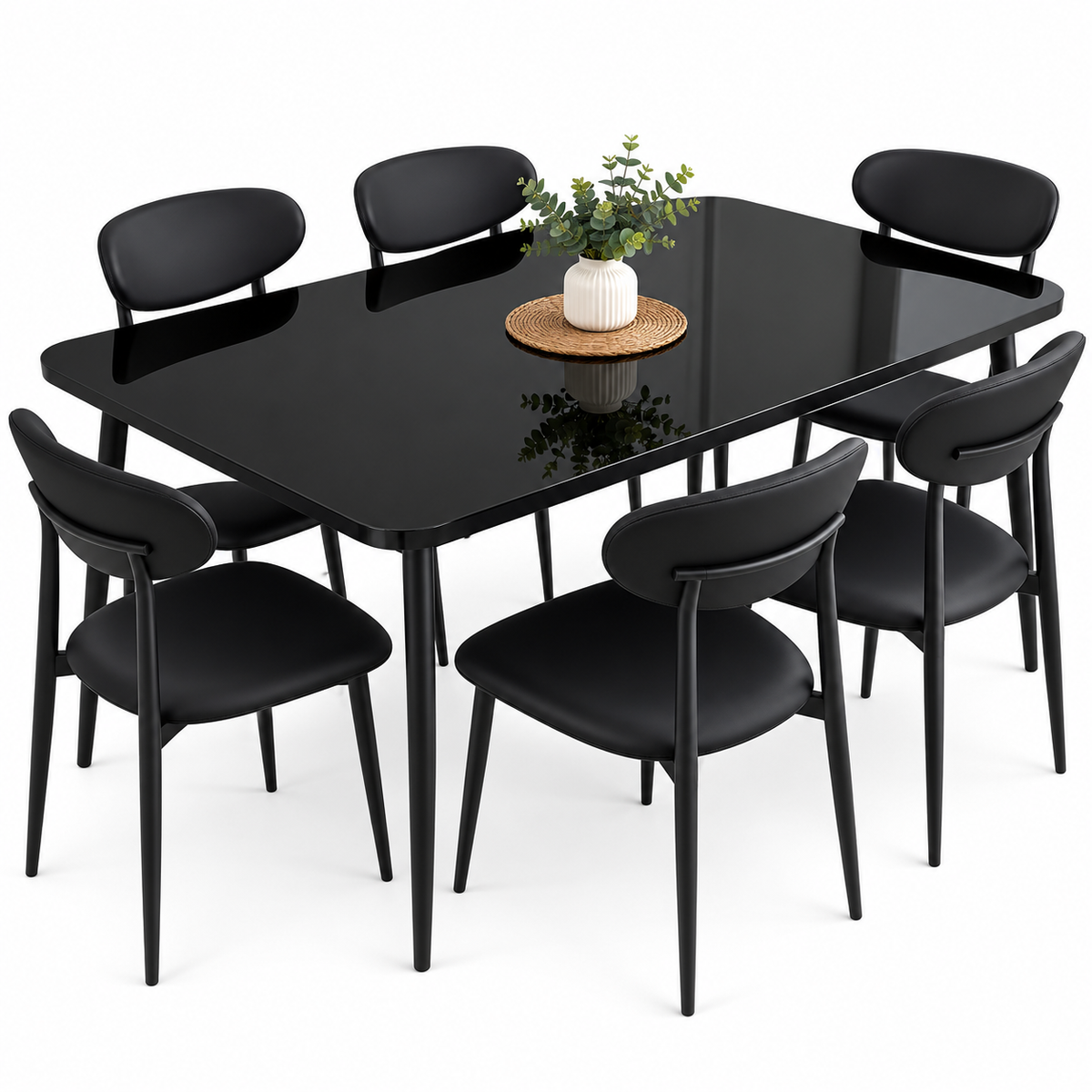 Conjunto de Mesa de Jantar com 6 Cadeiras – AYD004-1