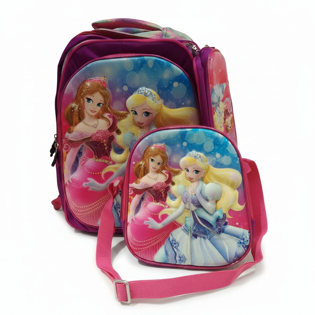 Conjunto Escolar Completo 3 em 1 (Mochila, Lancheira e Estojo): Conforto e Estilo para os Pequenos - (AYD61-1)