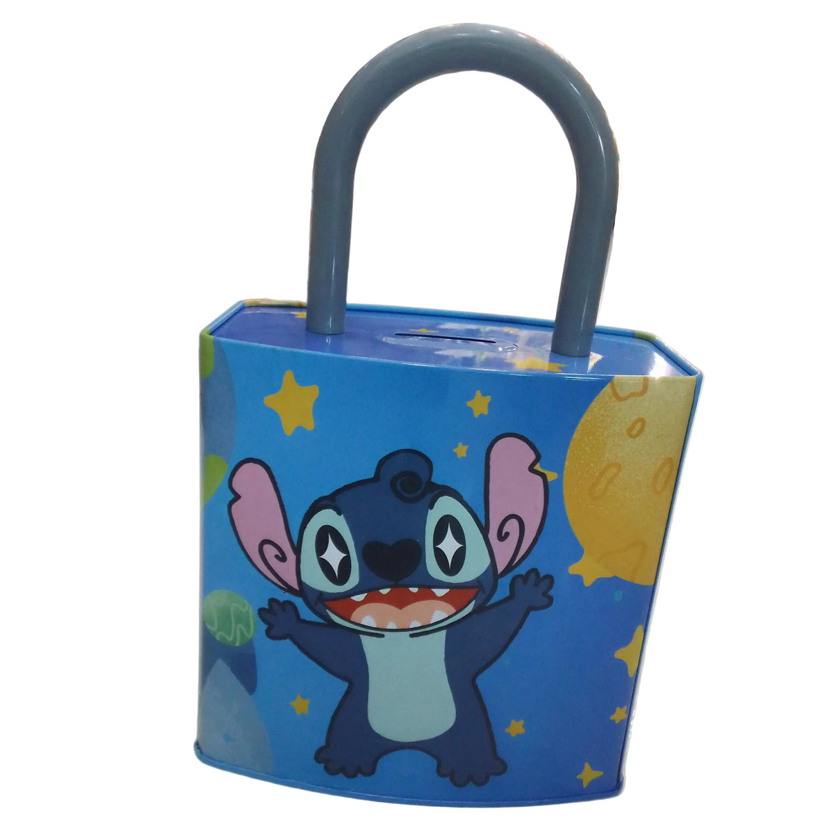 Cofre Metálico Infantil com Alça, Stitch: Aventura e Poupança - (AYC335-32)