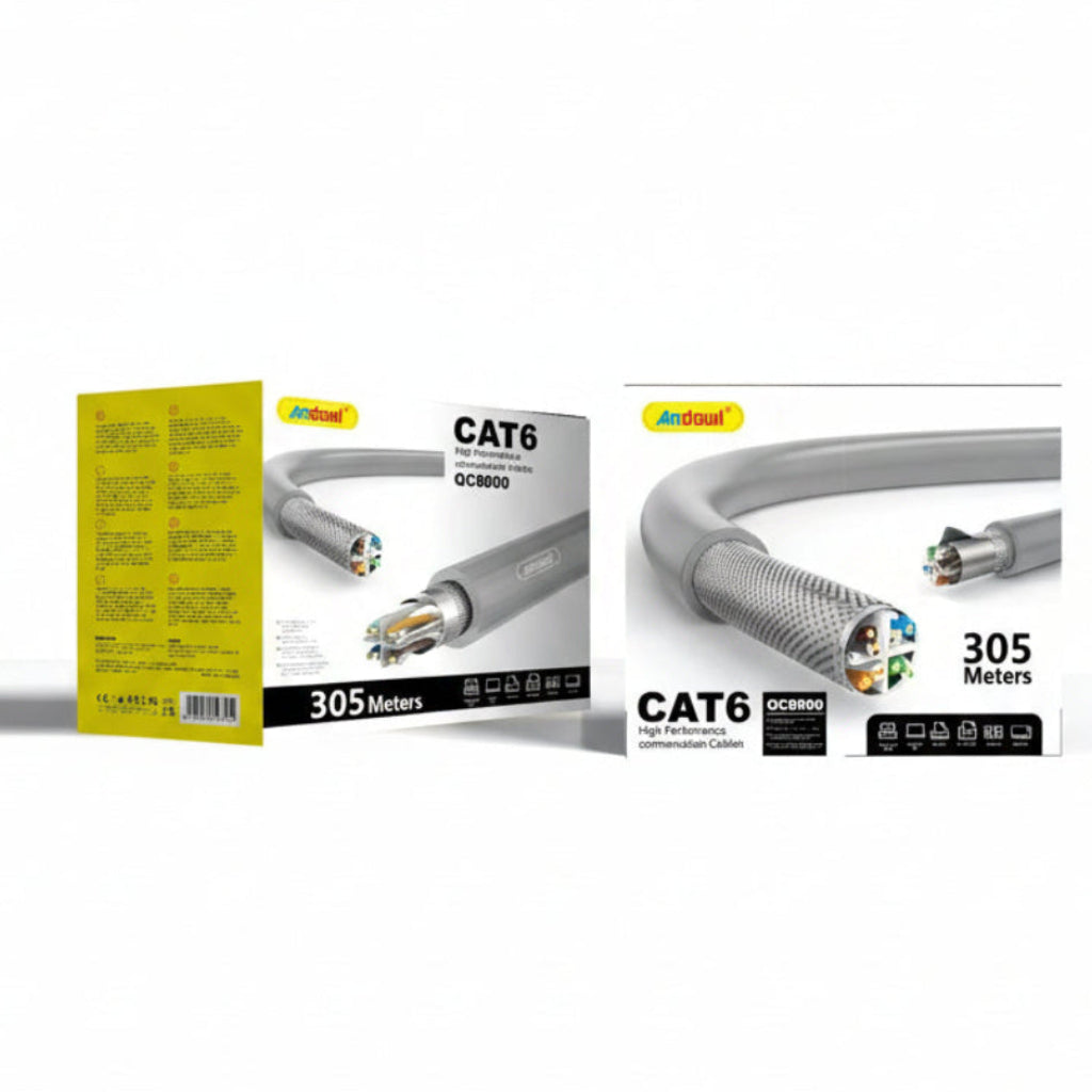 Andowl Cat 6 Network Cable 1000 ft QC8000