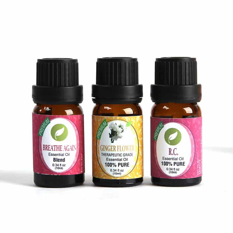 AromaEasy Breathe Easily Essential Oil 3 Piece Aromatherapy Set