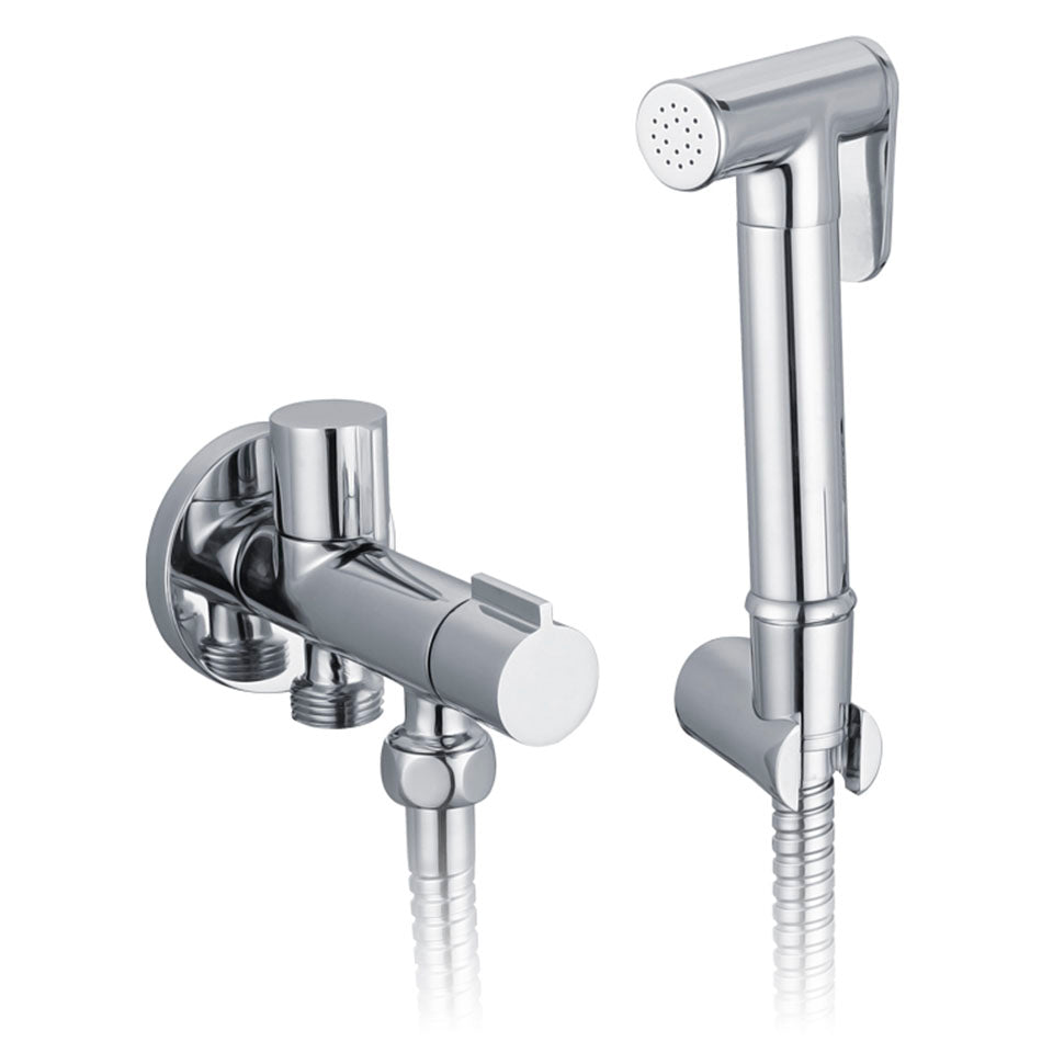 Elegance Bidet Hygiene Shower Kit with Double Tap Chrome