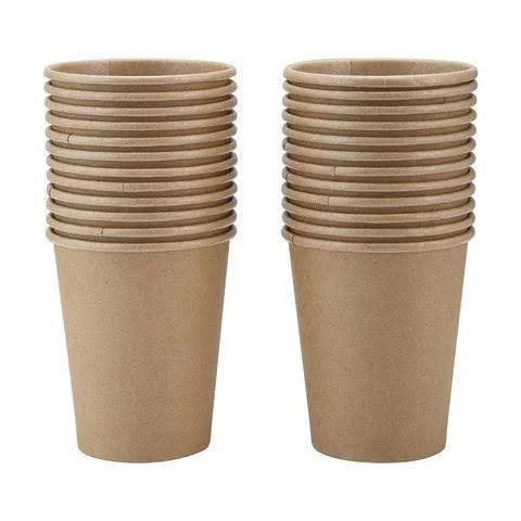 Brown Kraft Paper Cups 300ml Pack of 25-AYD268-40