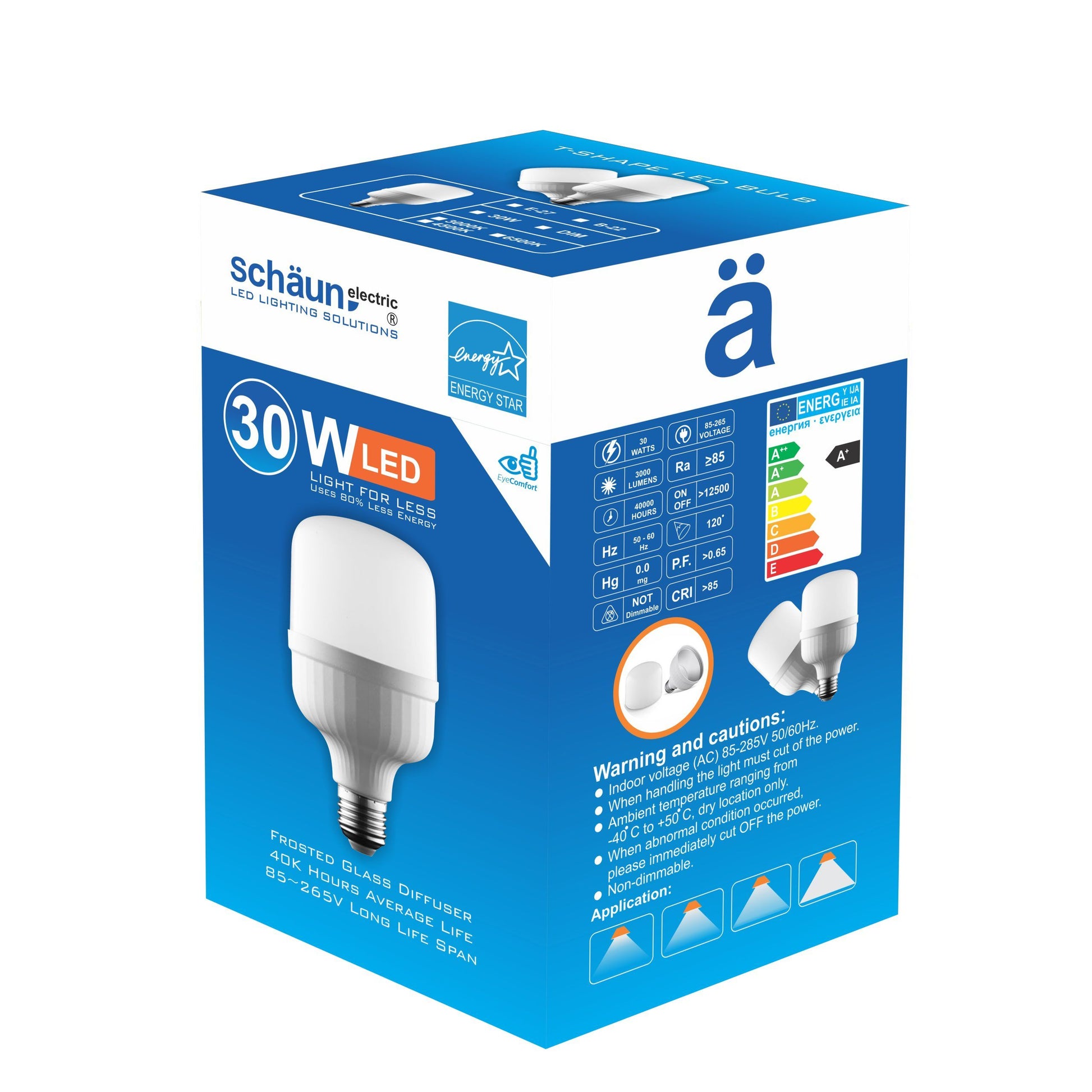 T-Shape LED Light Bulb 20W-100W Various Color Temperatures