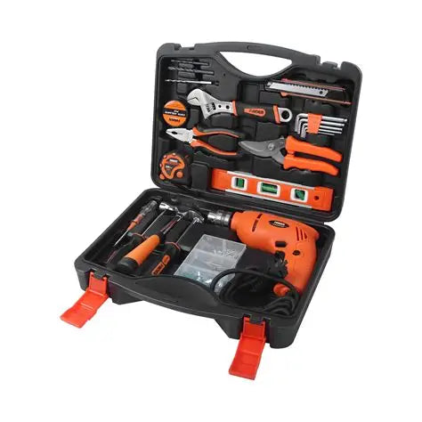 FINDER 60-Piece Home Tool Set with Electric Drill