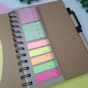 Memo Fix Neon Sticky Note Set for Spiral Notebooks