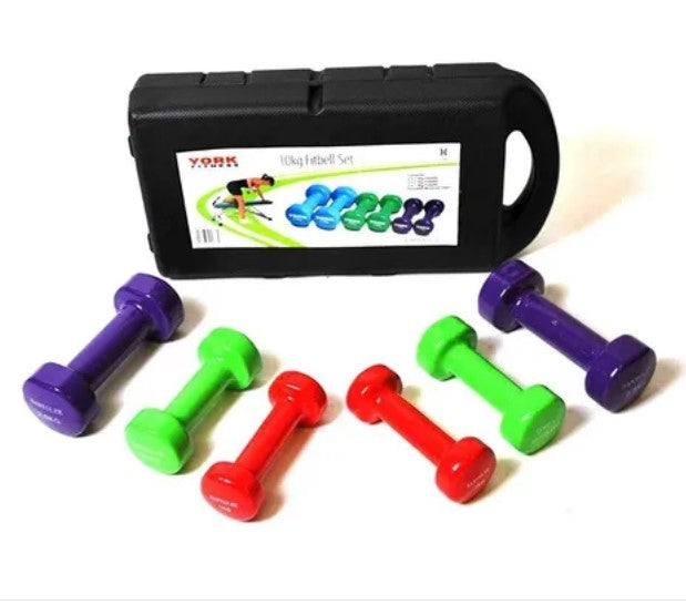 The Fit Frog Sports 6-Piece Dumbbell Set 10kg 20lb