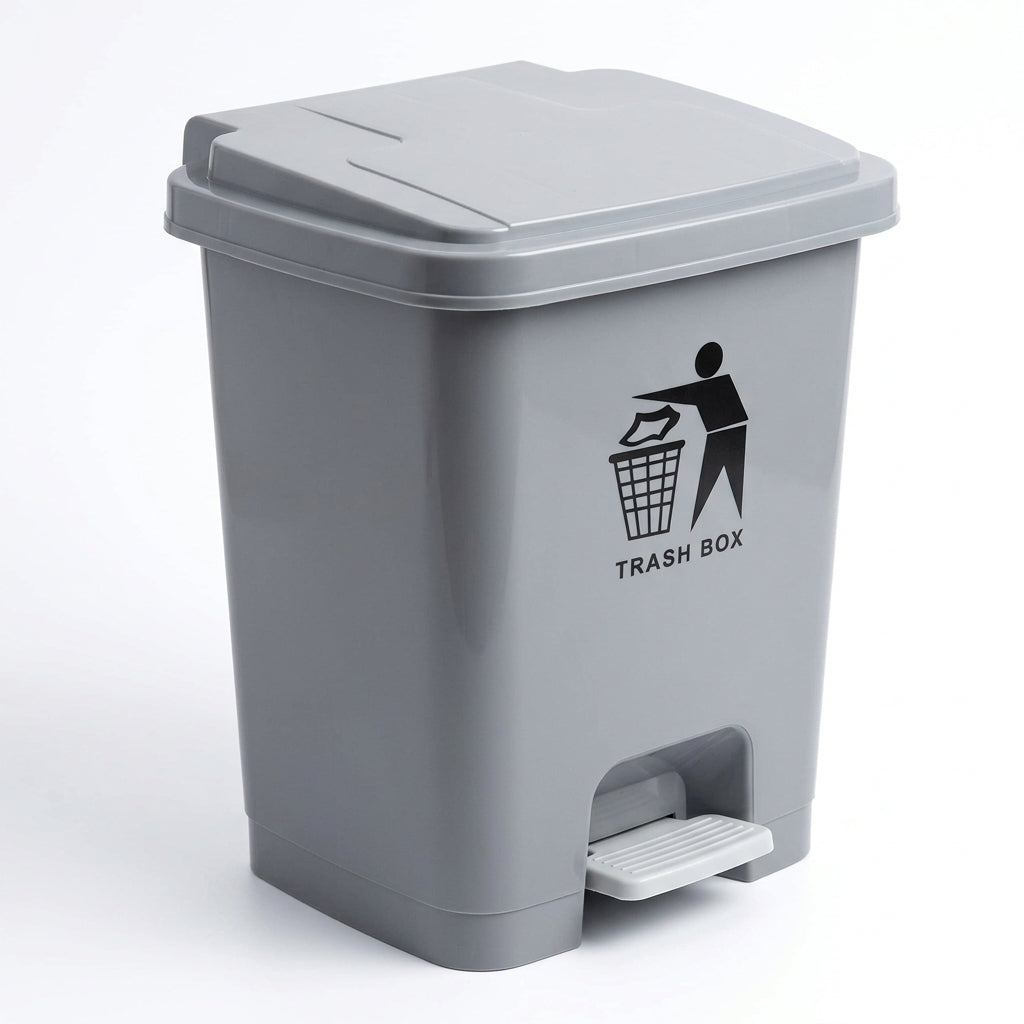 20L Heavy-Duty Plastic Waste Bin with Lid-AYD256-108