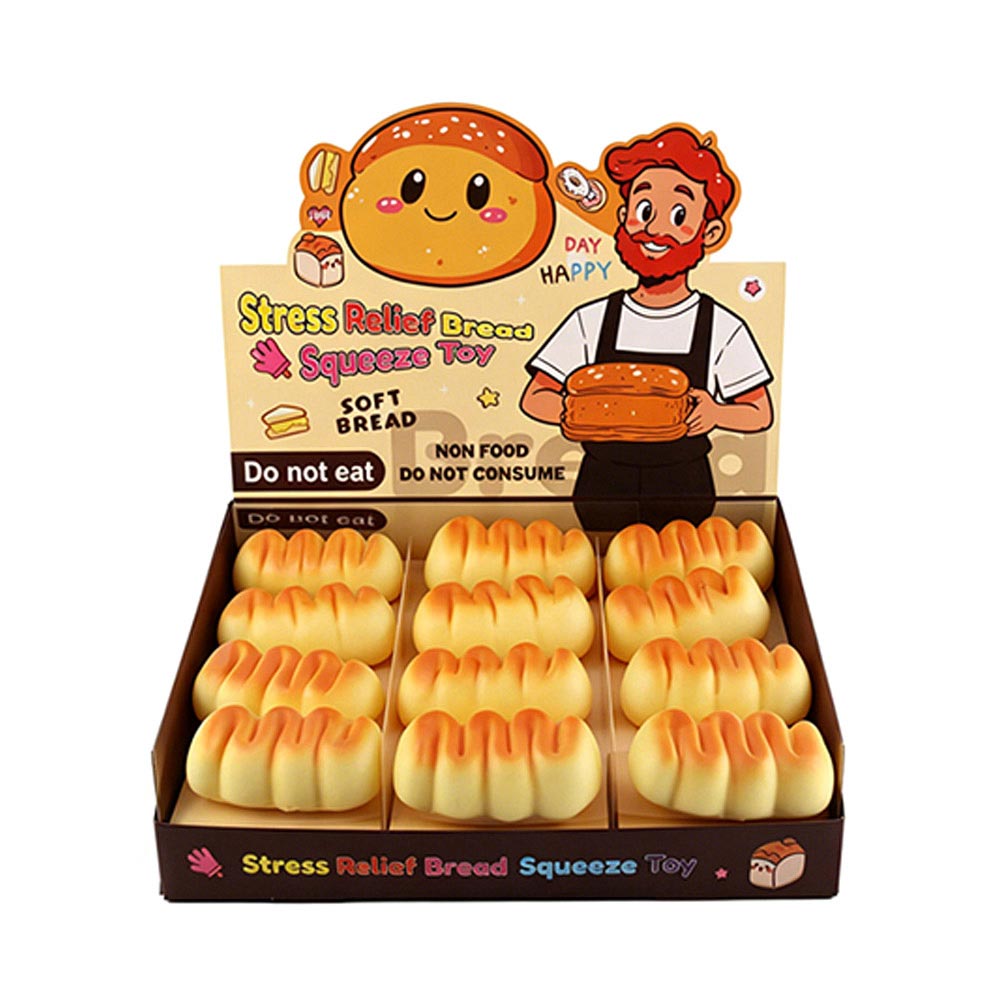 Bread Loaf Squeeze Squishy Sensory Fidget Toy 1 Piece - (SQUI0013)