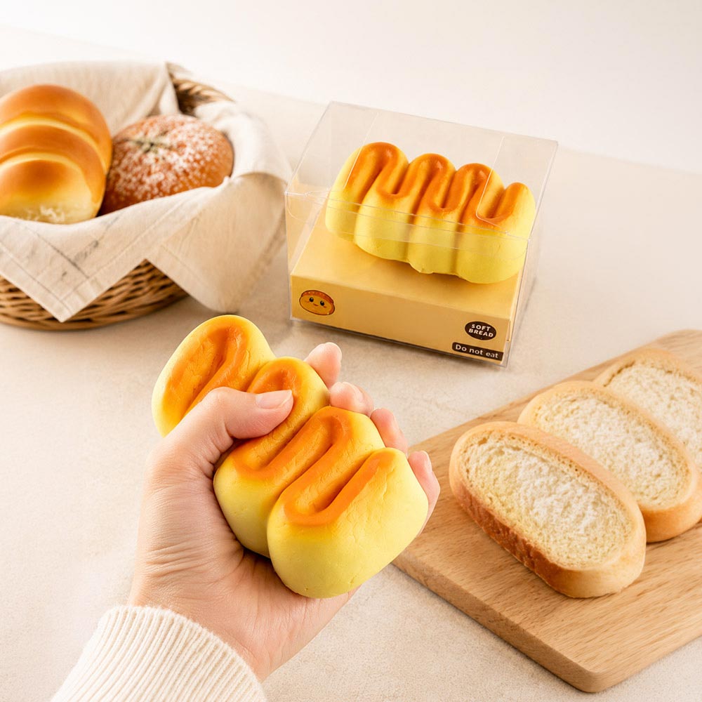 Bread Loaf Squeeze Squishy Sensory Fidget Toy 1 Piece - (SQUI0013)