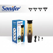 Máquina de Cortar Cabelo Sonifer SF-9605 1200mAh Visor Digital 2 Velocidades