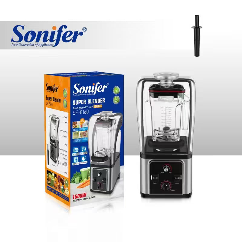 Liquidificador Super Multifunções Potente Sonifer SF-8160 1500W com Sistema de 6 Lâminas