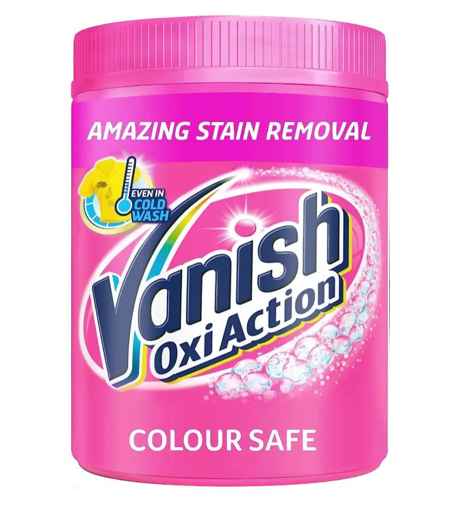 Vanish Oxi Action Colour Safe Stain Remover Powder 1kg Chlorine-Free