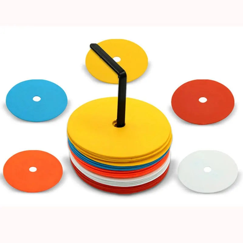 9-Inch Non-Slip Rubber Agility Spot Markers for Sports Training