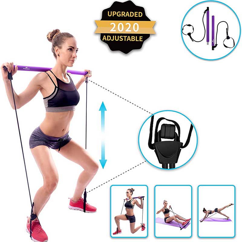 Zhenjiang Deep Fitness Upgraded Pilates Bar Kit Portable Exercise Stick