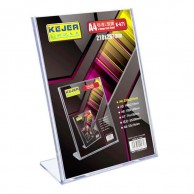 Premium A4 L-Shaped Acrylic Display Stand K-471 Clear Document Holder