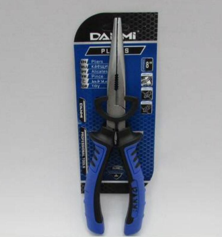 Alicate Bico Reto Longo 8 Pol. Com Corte Lateral Dammi H21648
