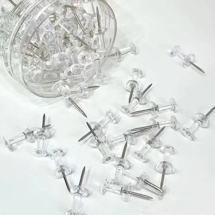 Large I-Shaped Push Pins Office Stationery Set 100pcs/Box