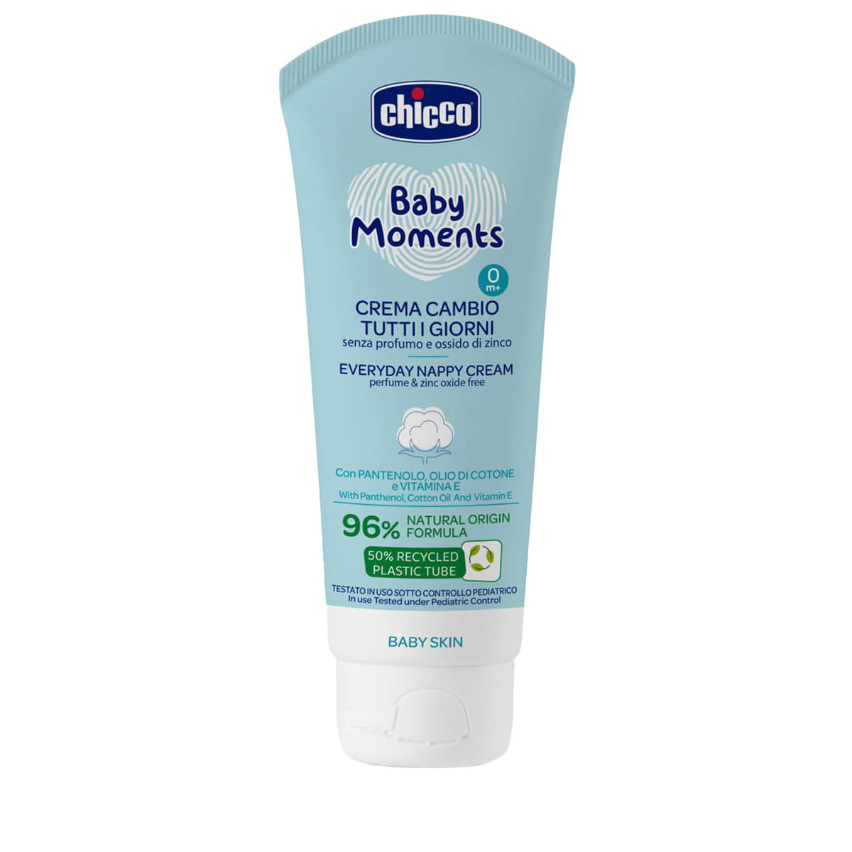 Chicco Baby Moments Daily Diaper Cream 100ml Fragrance-Free