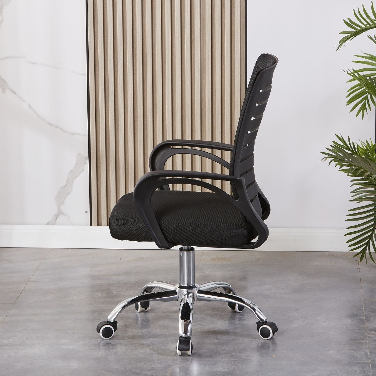 Bella Brasil Decor Athenas Office Chair Upholstered Black