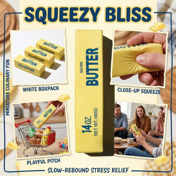 Large Squishy Butter Sensory Fidget Toy - (SQUI0007)