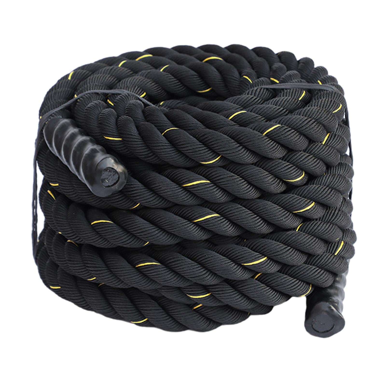 Amleso 9.8ft Polyester Battle Rope Heavy Exercise Training Black
