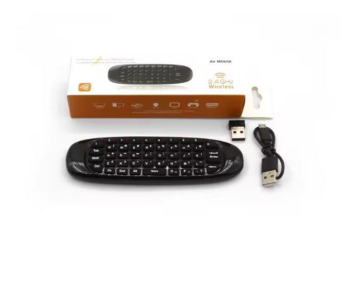 Rato Aéreo Sem Fios Controlo Remoto Teclado QWERTY para Android PC-AYC340-15