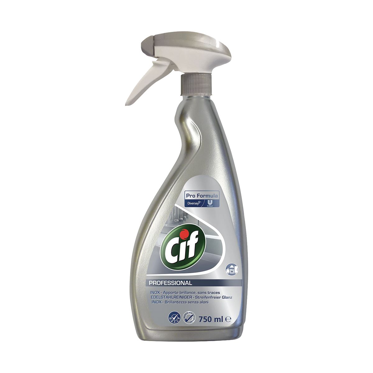 Cif Pro Formula Stainless Steel Cleaner Professional Spray 750ml