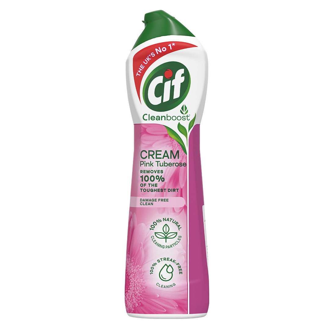 Cif Cream Pink Flower Abrasive Multi-Purpose Surface Cleaner 500ml