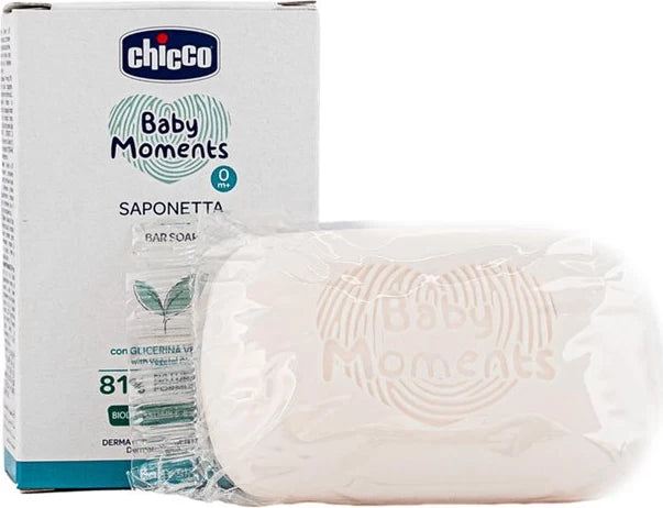 Chicco Baby Moments Bar Soap 100g for Newborns