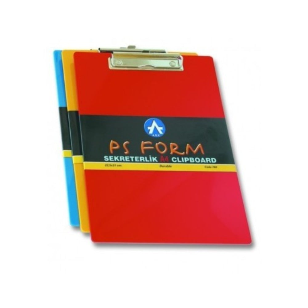 ARK A4 Rigid Plastic Clipboard Black