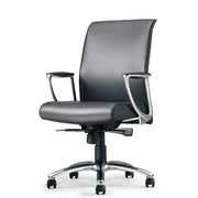 Adept Medium Back Executive Leather Office Chair Black