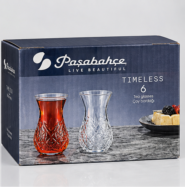 Conjunto de 6 Copos de Chá Paşabahçe Timeless (MIC0106)