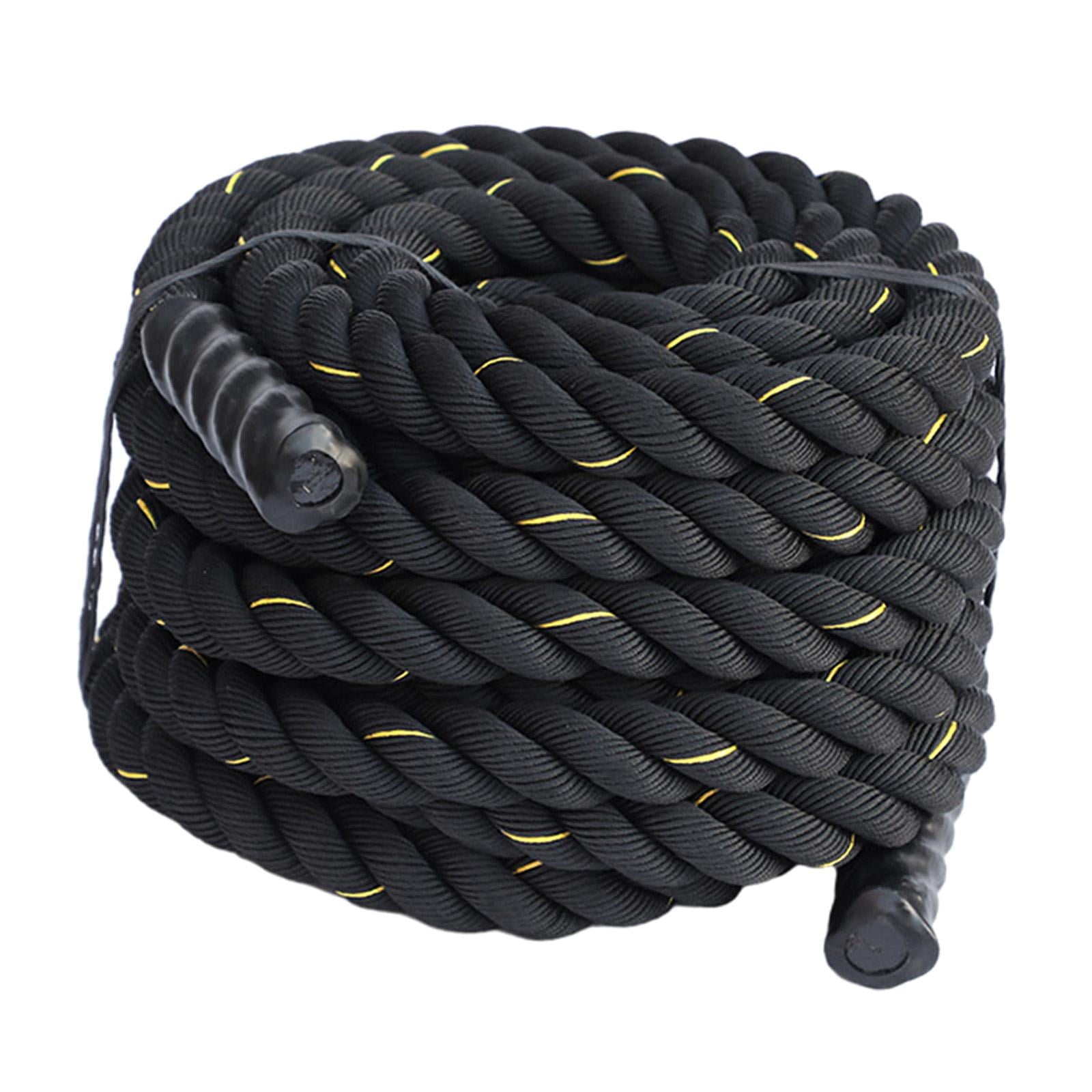 Amleso 9.8ft Polyester Battle Rope Heavy Exercise Training Black