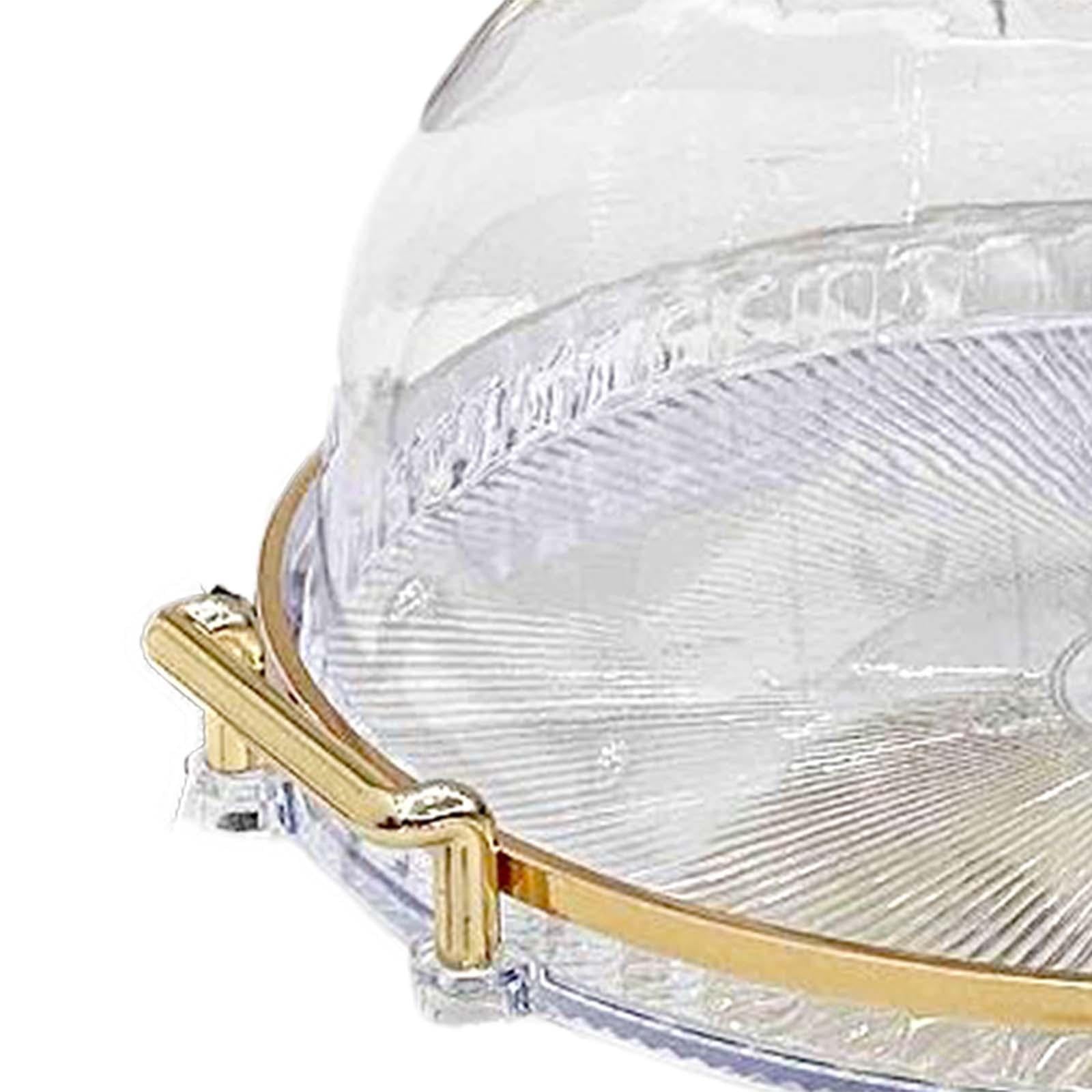 kowaku Round Footed Cake Stand with Dome Lid Clear