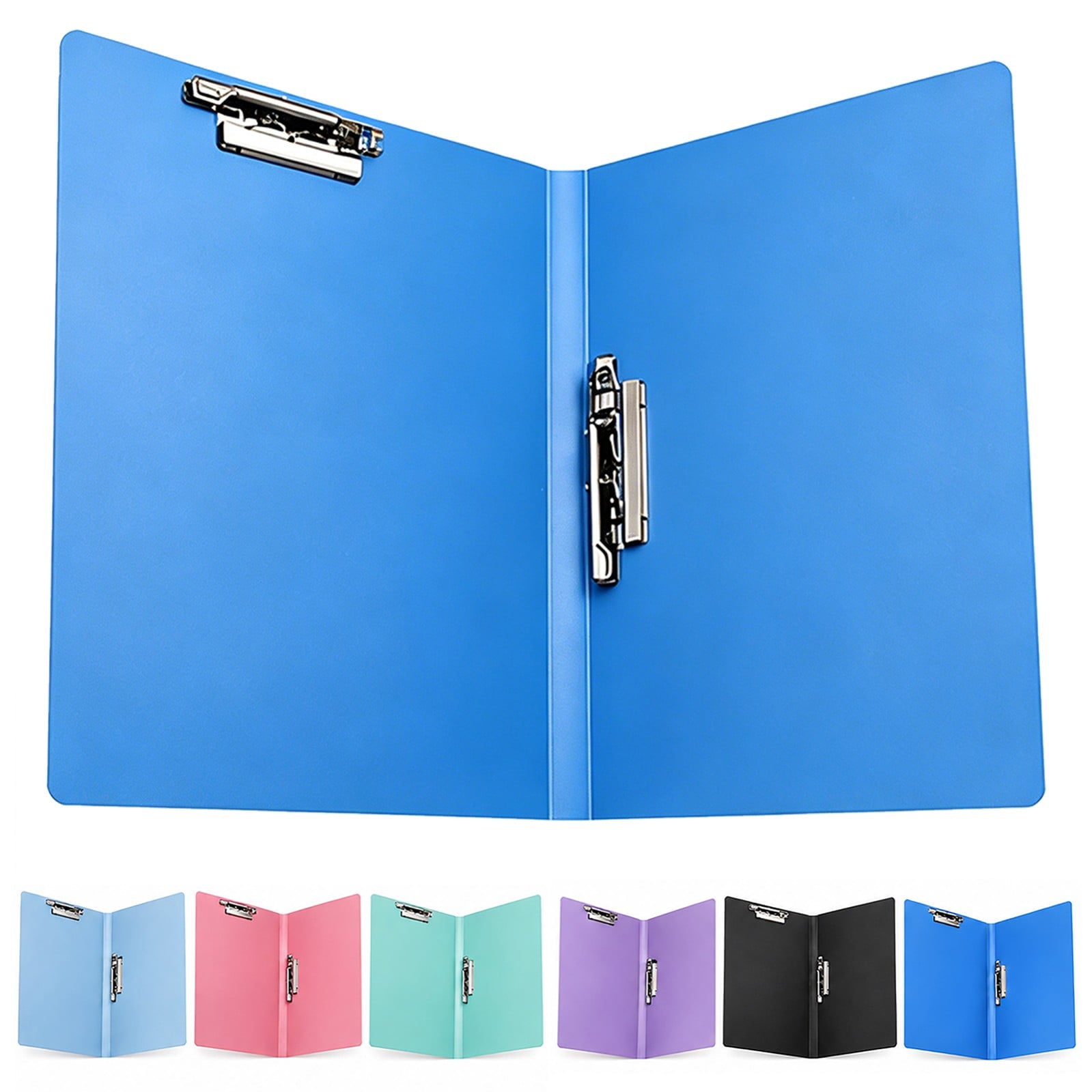 RDWWQHU Plastic Punchless Clamp Binder Letter Size Report Cover