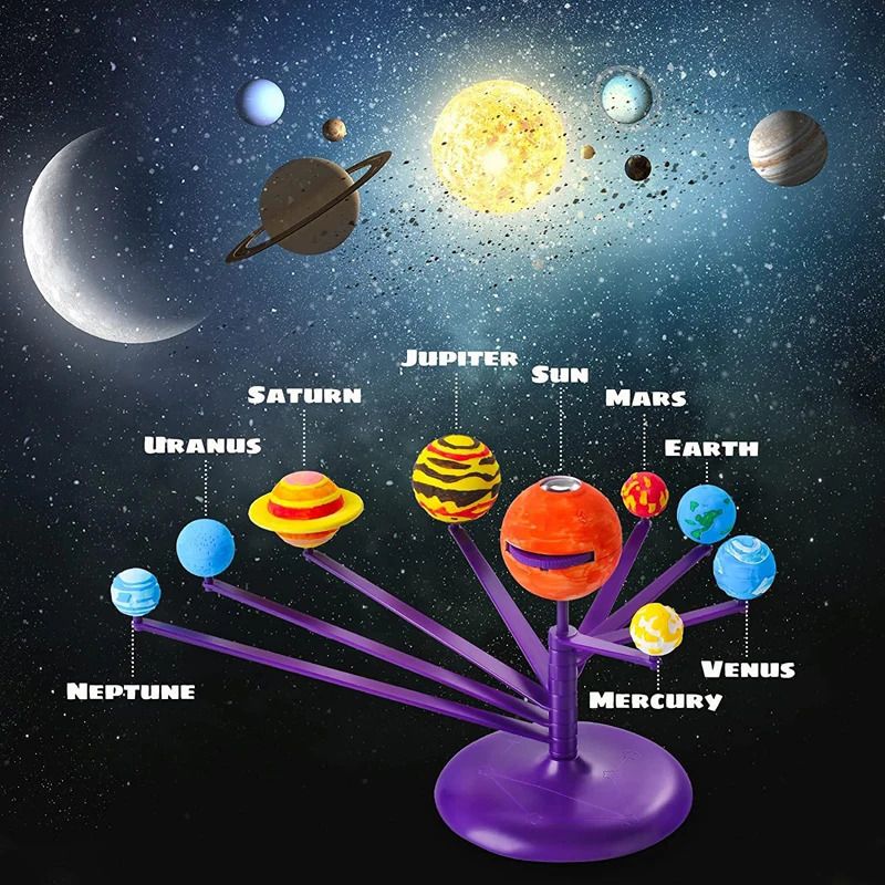Solar System Projector STEM Science Model with Foam Planets