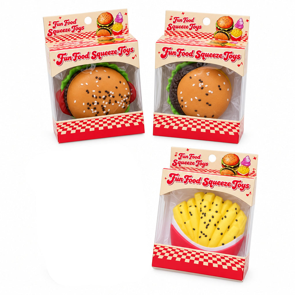 Fast Food Squishy Sensory Fidget Toy Assorted